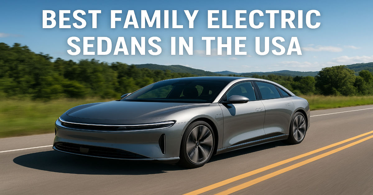 Best family electric sedans in the USA.