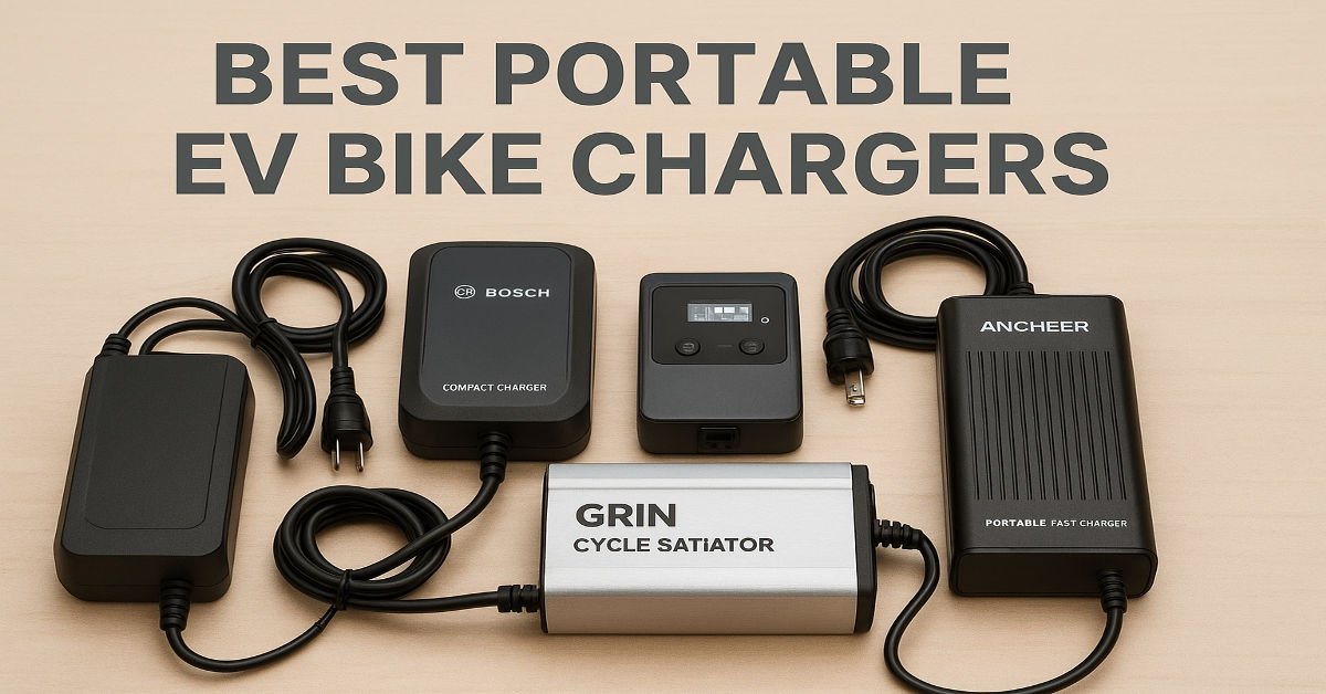 Best Portable EV Bike Chargers You Can Buy.