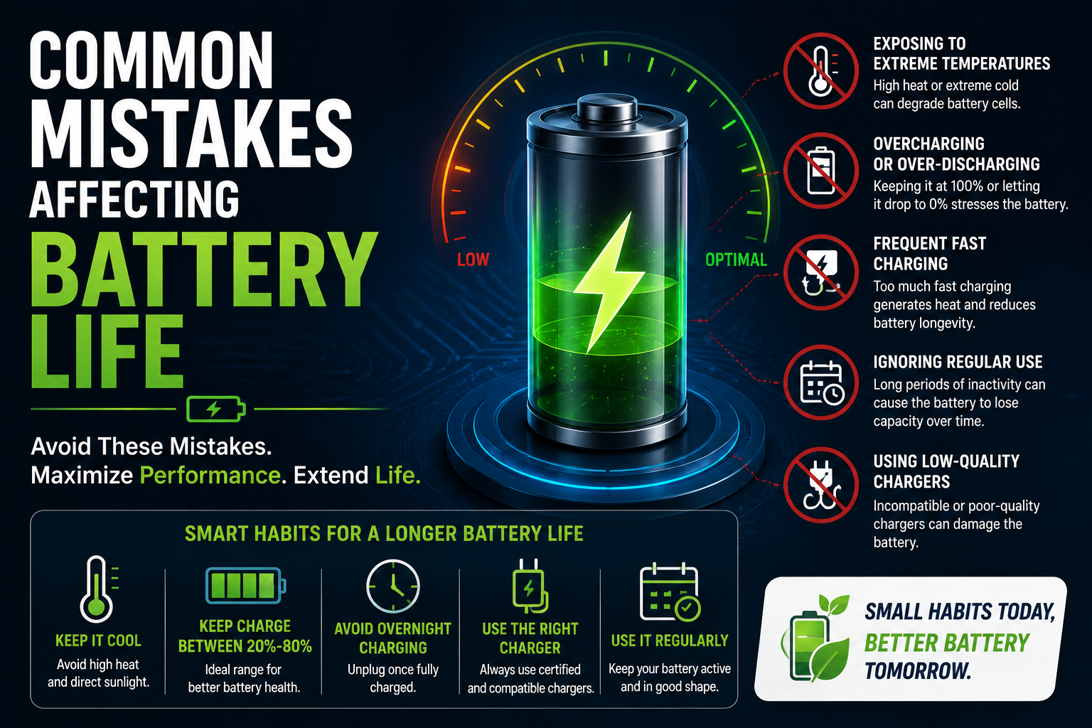 Common Mistakes Affecting Battery Life